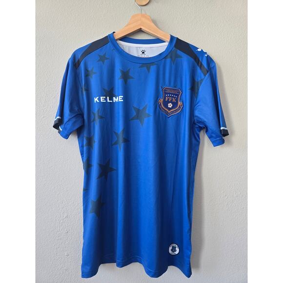 Kelme Kosovo National Team Jersey 2018/19 Blue Stars Kit Men’s Small FFK Soccer - Picture 1 of 9